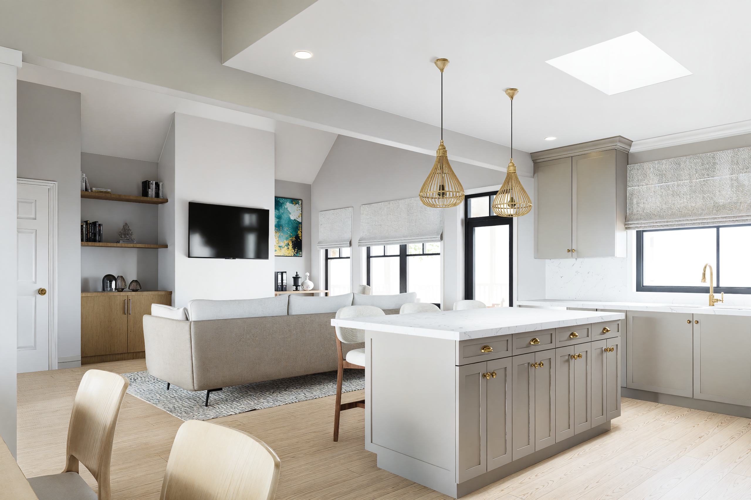 The Wilfred — Living Room & Kitchen