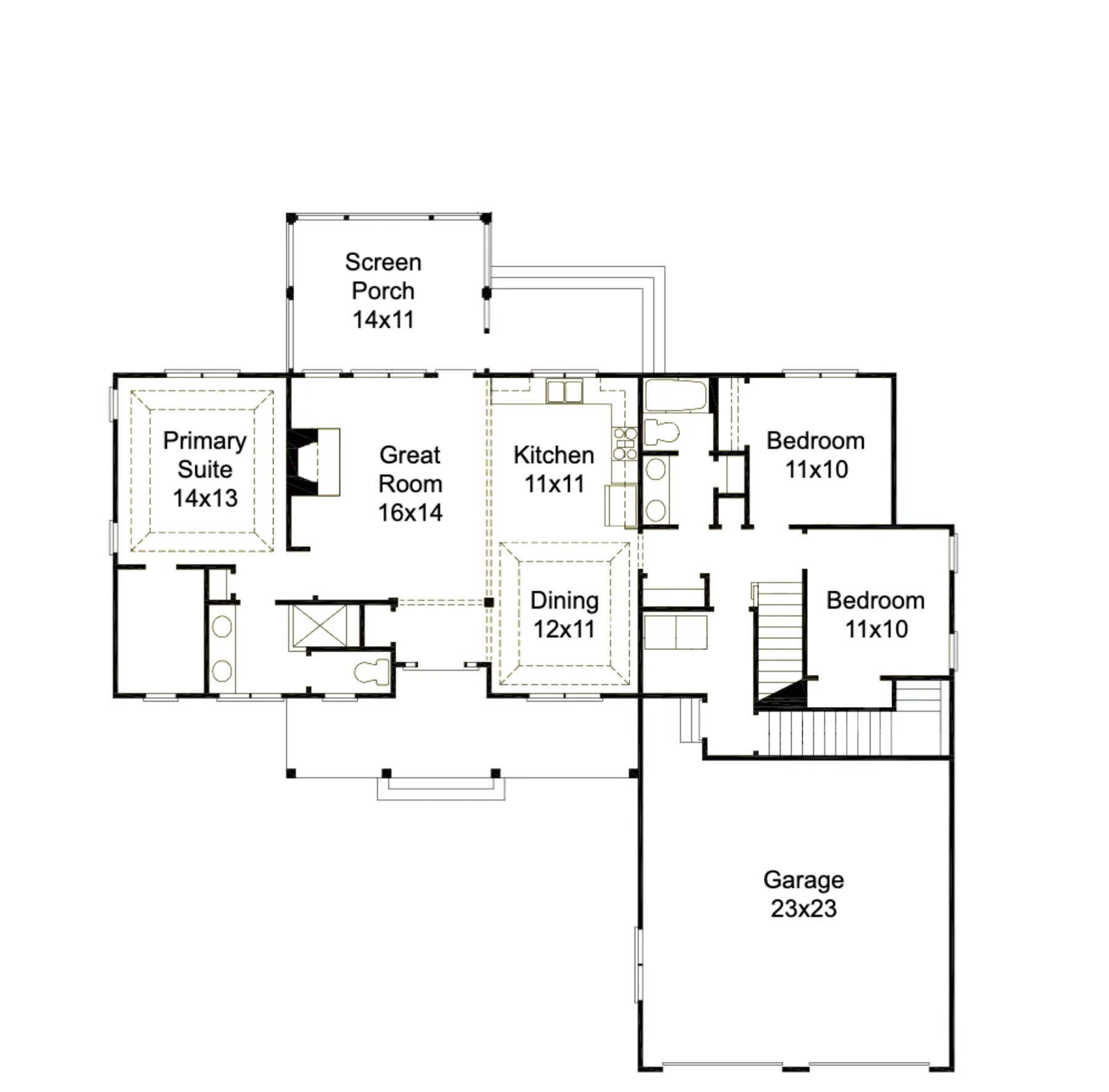 The Wilfred — First Floor Plan